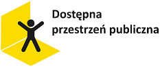 Logotyp programu DPP, a po jego prawej stronie tekst Dostępna Przestrzeń Publiczna.